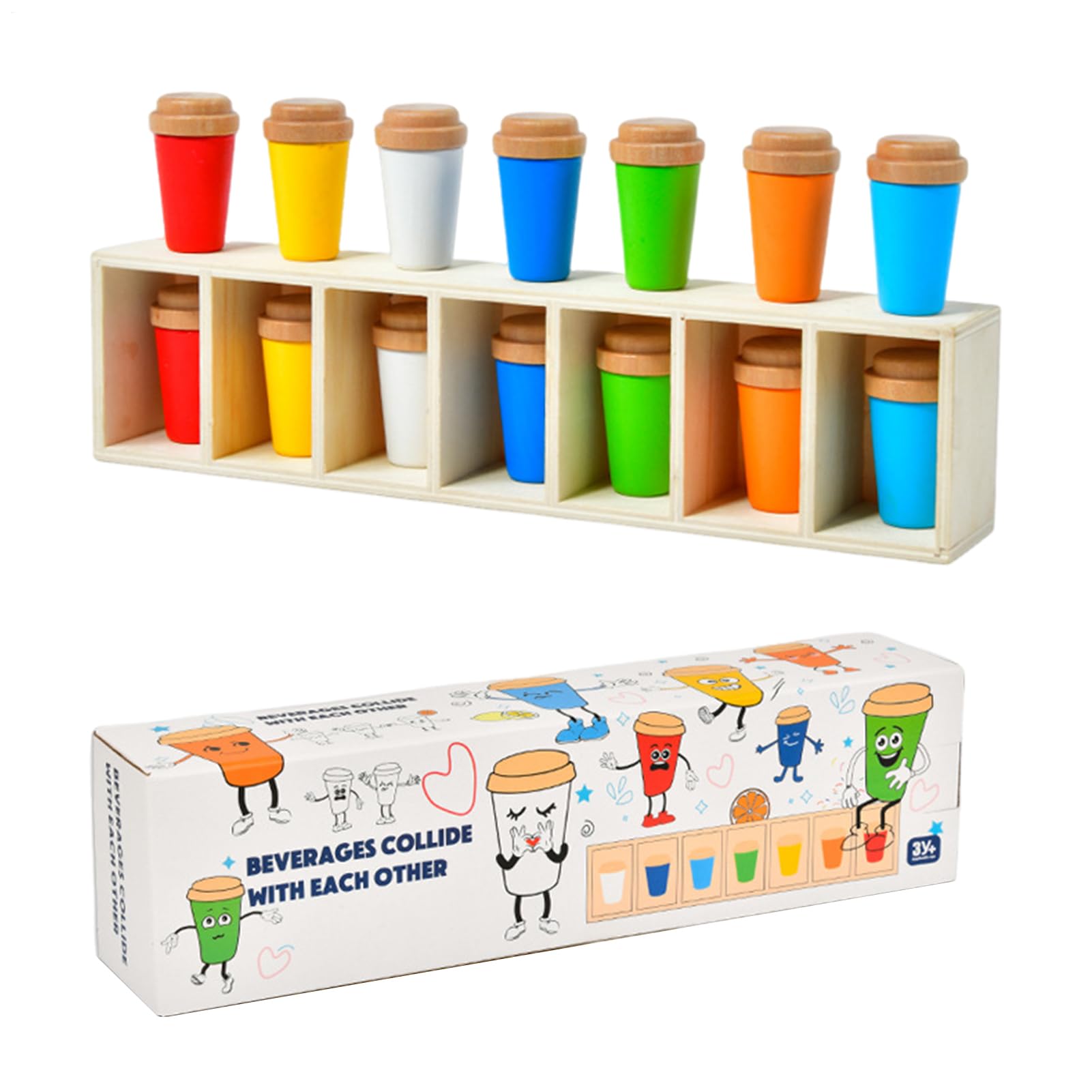 Matching Game | Bottle Game - Educational Board Toy Learning Activity for Kids Boys Girls Children Adults Classroom Birthday Party Picnic Family Backyard