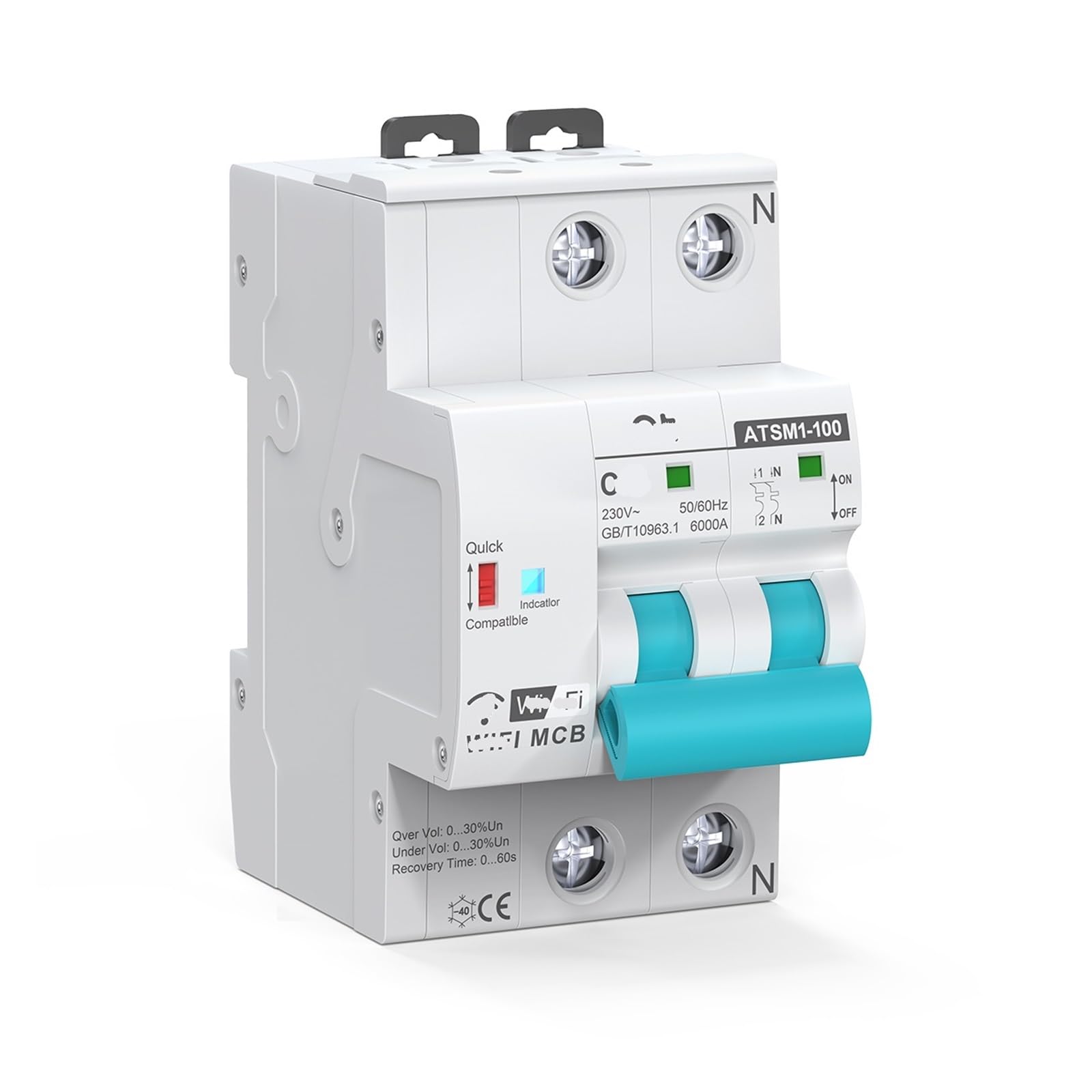 Disjoncteur 2P AT-C-SCB programmable pour couper les oublis électriques