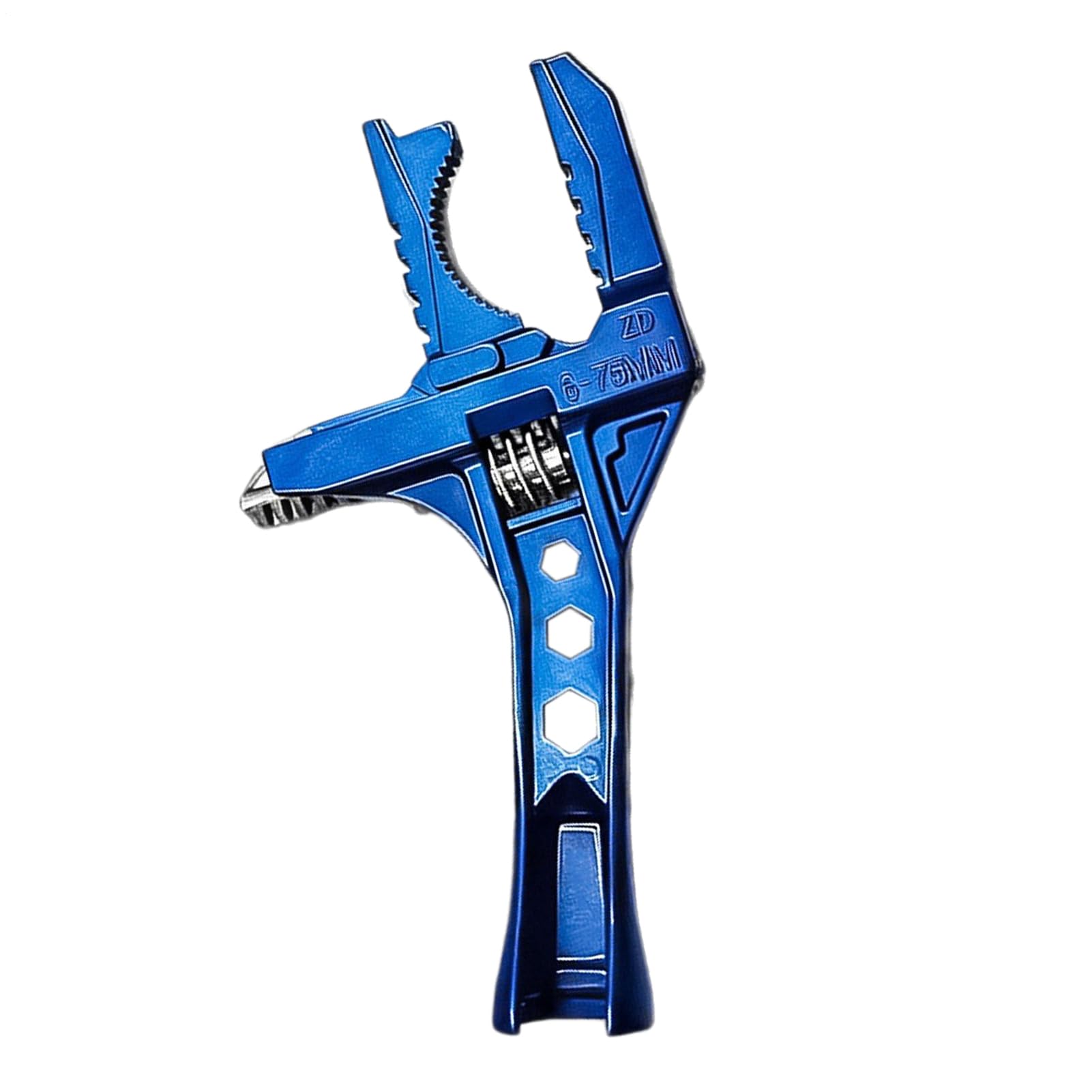 Llave inglesa, llave de ancha, llave de cambio, llave de fontanería con ancha, 2 en 1, llave de cambio ultrafina, 200 mm, aleación de aluminio, llave de fontanería, lavabo de tubo