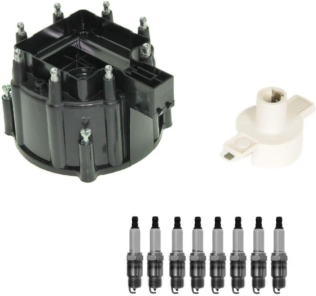 Replacement Distributor Rotor Cap and Spark Plugs .045" Kit For Pontiac Firebird 5.0L