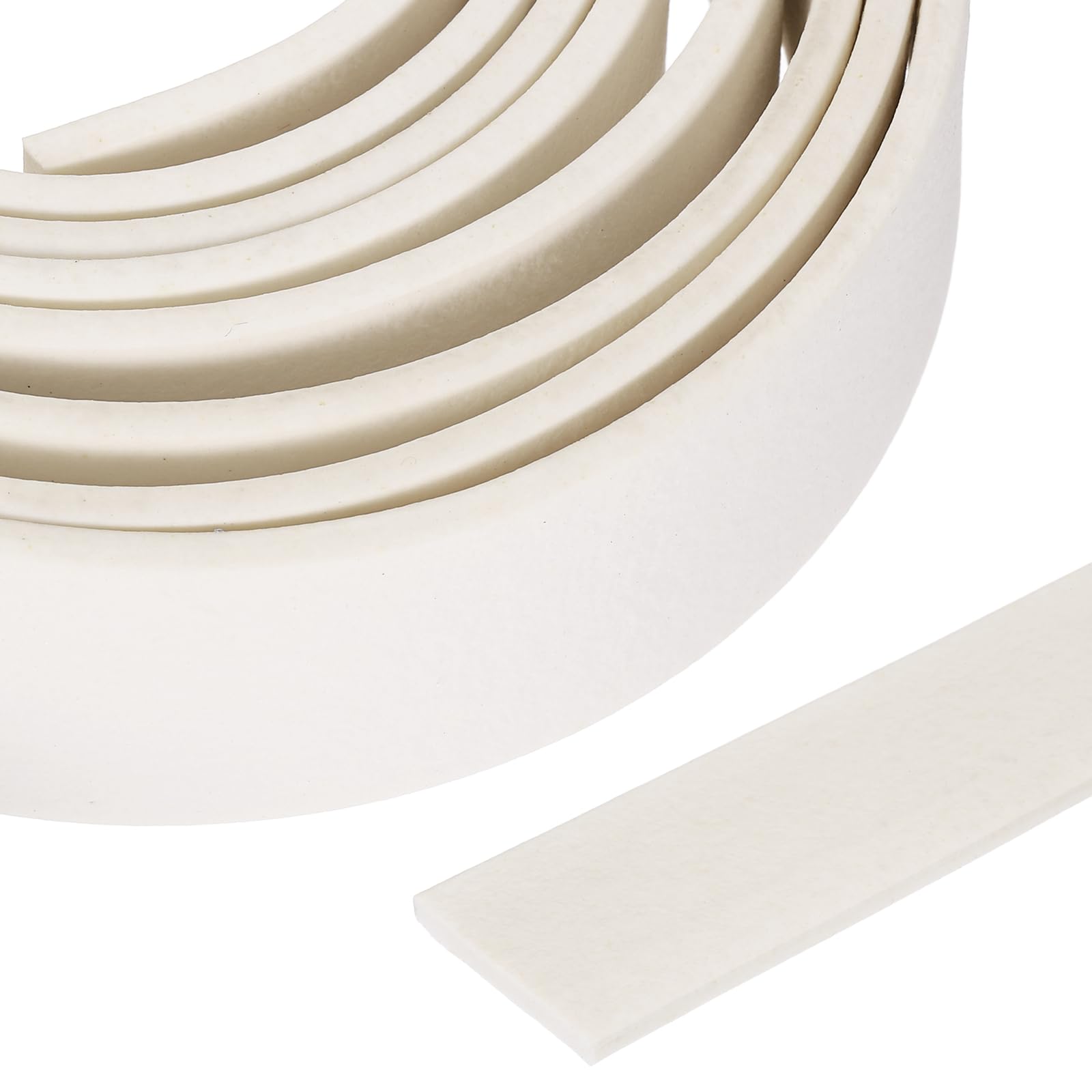 sourcing map 2.5 Meters Foam Backer Rod, 30x20mm Square Solid Joint Filler, Foam Seal Strip for Caulk Saver, Rope Caulk Cement Crack Filler, White