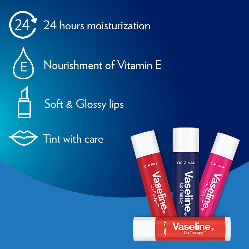 Vaseline Lip Therapy Original Chapstick, Lip Balm, Clear, 4.5 Gram 3