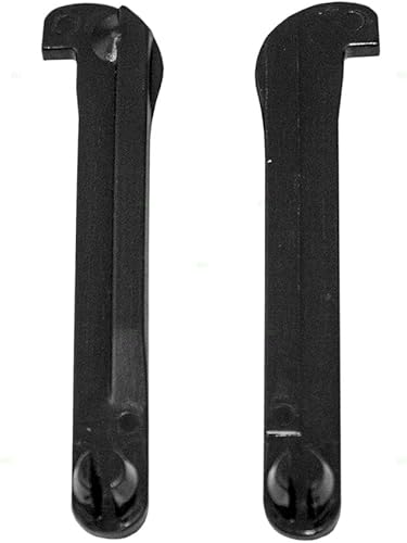 Miniatura 2 de Brock Juego de pares de repuesto para tapa de consola central, brazos de tapón negros compatibles con camioneta SUV 58964-16010