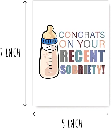 Miniatura 2 de Congrats On Your Recent Sobriety - Divertida tarjeta de embarazo divertida tarjeta de esperanza  Tarjeta de felicitación de embarazo  Tarjeta de