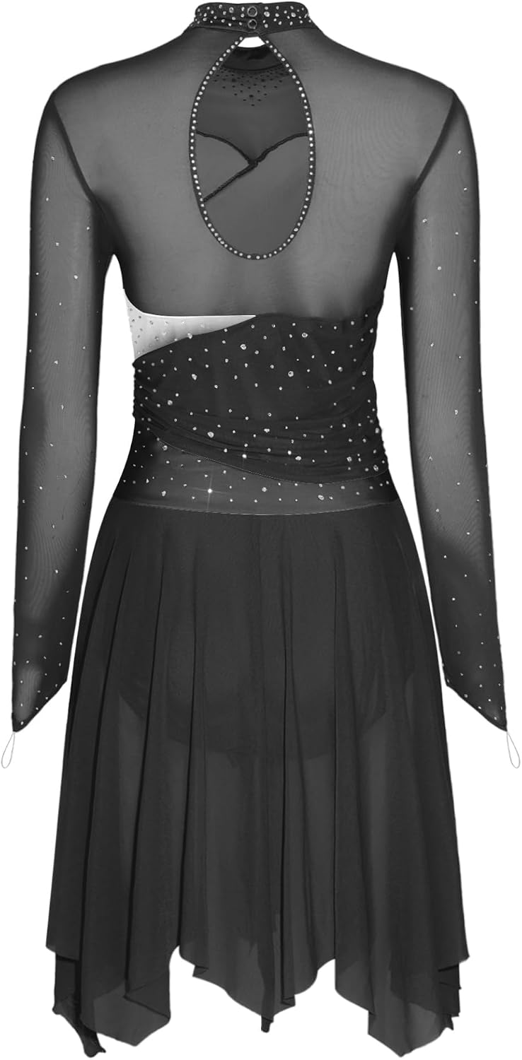 Jugaoge Women Figure Ice Skating Dress Performance Costume