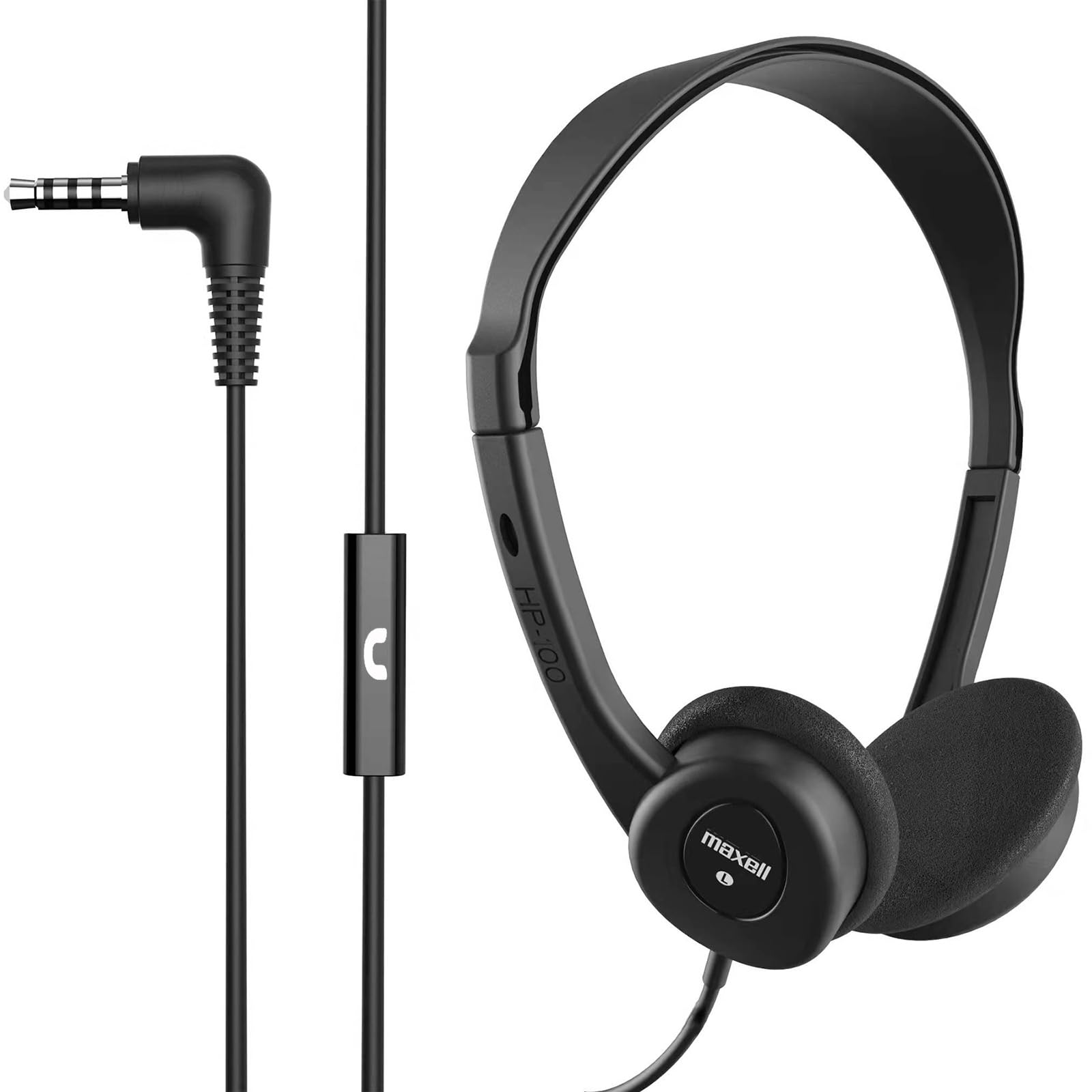 Amazon.com: Maxell 199845 6ft Cord Adjustable Headband Wired