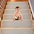 Luriseminger 15pc Stair Treads for Wooden Steps Indoor, Non Slip Step Mats with Rubber Backing, Reusable Staircase Step, Stair Runner Rugs for Pet Dog, Elders and Kids (8"x30", Light Brown)