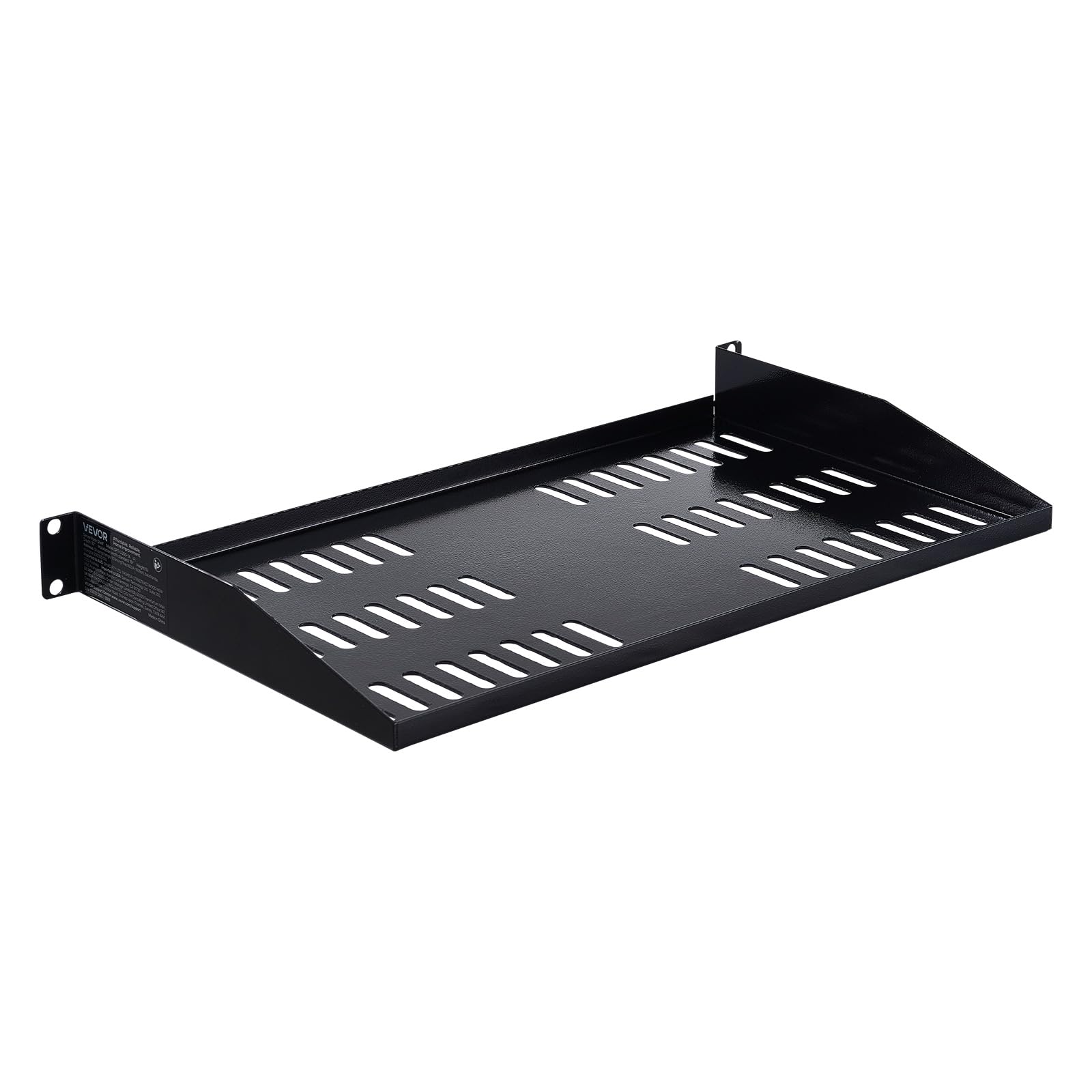 VEVOR 1U Server-Rack-Regal 4 STK. 22,68 kg belüfteter Ausleger Wandmontage 254 mm Tiefe 482 mm