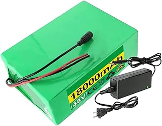 HUUG 48V E-Bike Battery 18Ah 13S7P E-Bike Lithium-ion Battery Pack for Electric Bicycles Scooters Golf Carts with 54.6V Charger and BMS for 250W 500W 750W 1000W Motor