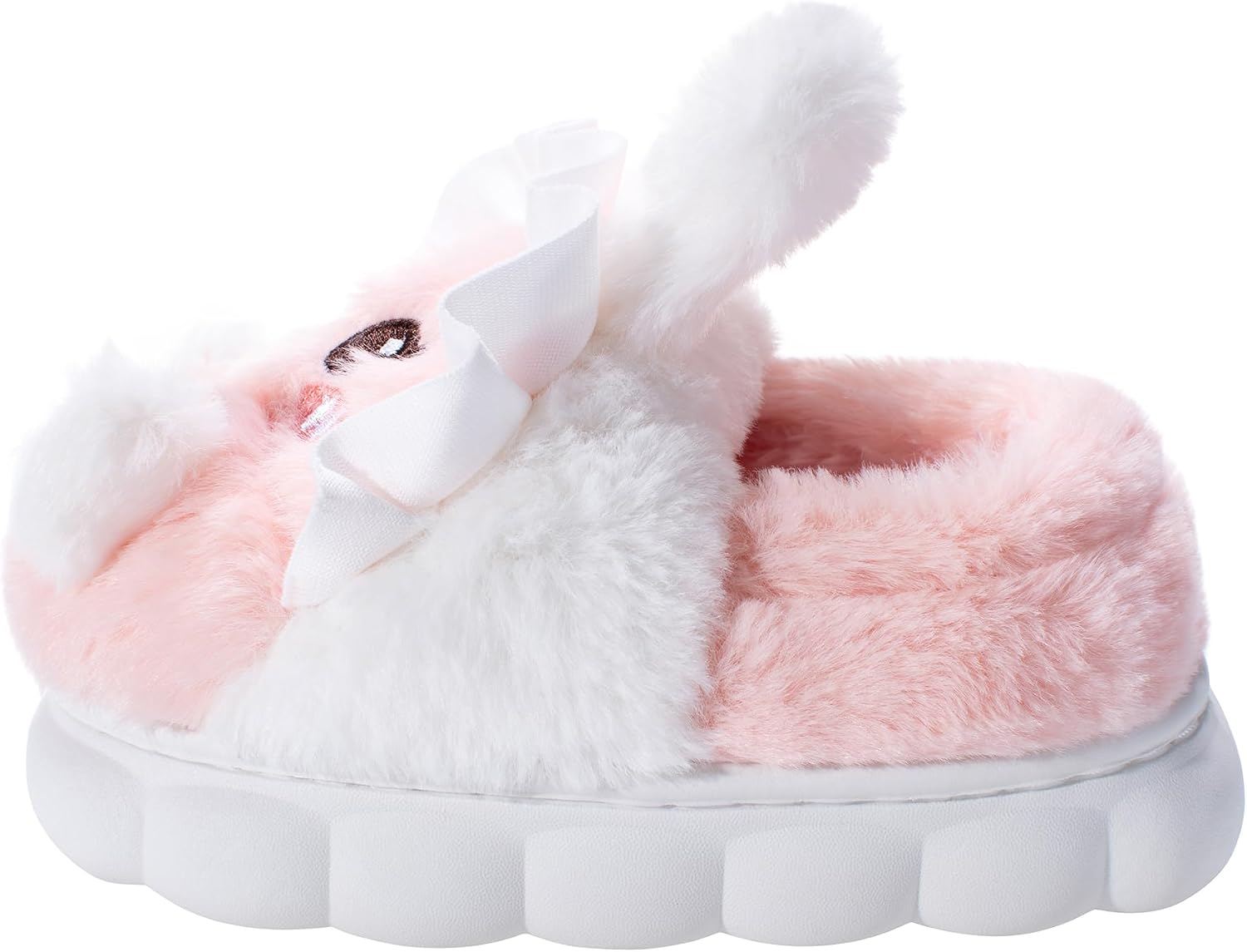 Yoroka Girls Bunny Slippers Cartoon Shape Plush Warm Slipper Indoor Winter Slippers for Kids