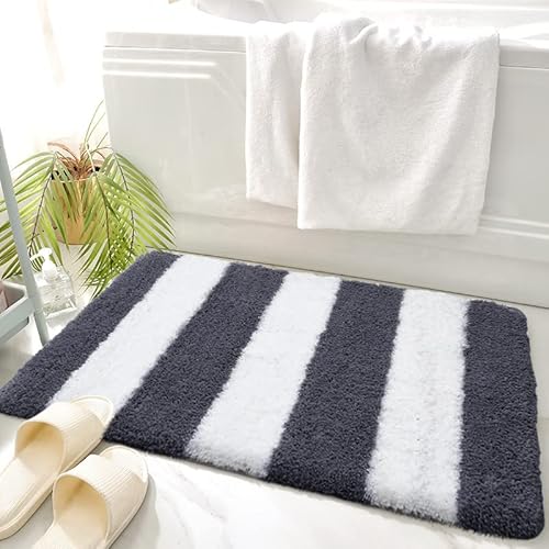 Enyhom Tapis de bain pour salle de bain - Antidérapant et absorbant - Lavable en machine - Super doux - 45 x 65 cm Cover