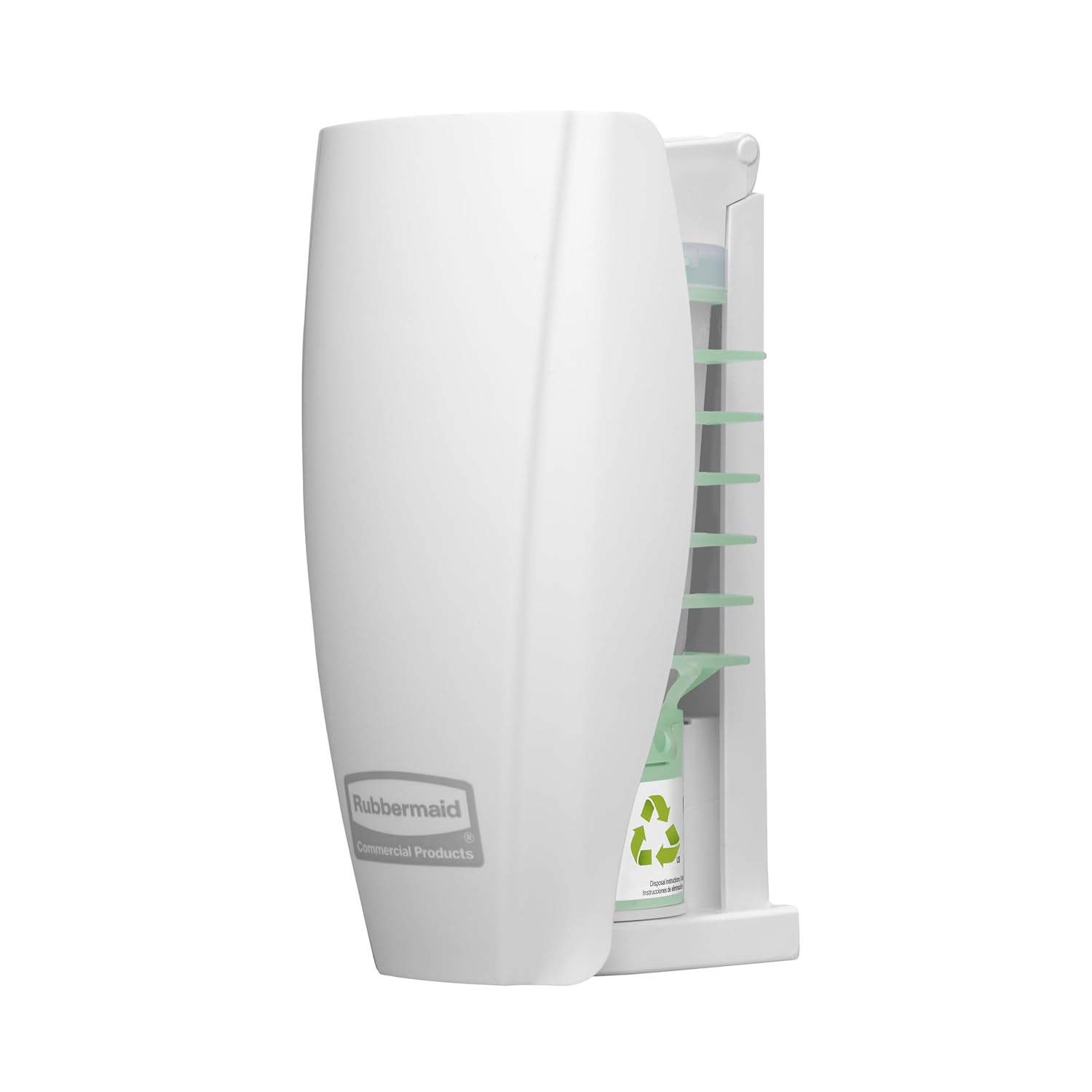 Rubbermaid Commercial Products TCell Automatic Odor-Controlling Air Freshener Dispenser White Easy to Install Battery Free for Restrooms in Restaurants/Hotels/Schools/Airports/Offices