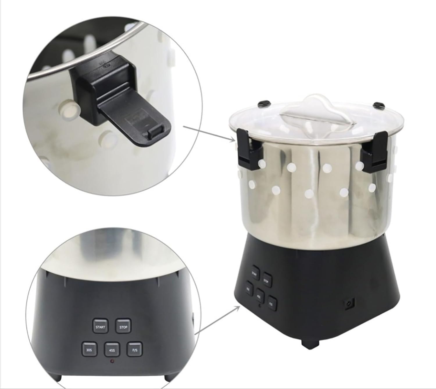 KEULEN Spiumatrice per Polli, Spiumatrice Elettrica per Pollame, Spiumatrice per Pollame in Acciaio Inossidabile, Rapida Ed Efficiente, per Spiumare Piume di Quaglie, Piccioni E Uccelli