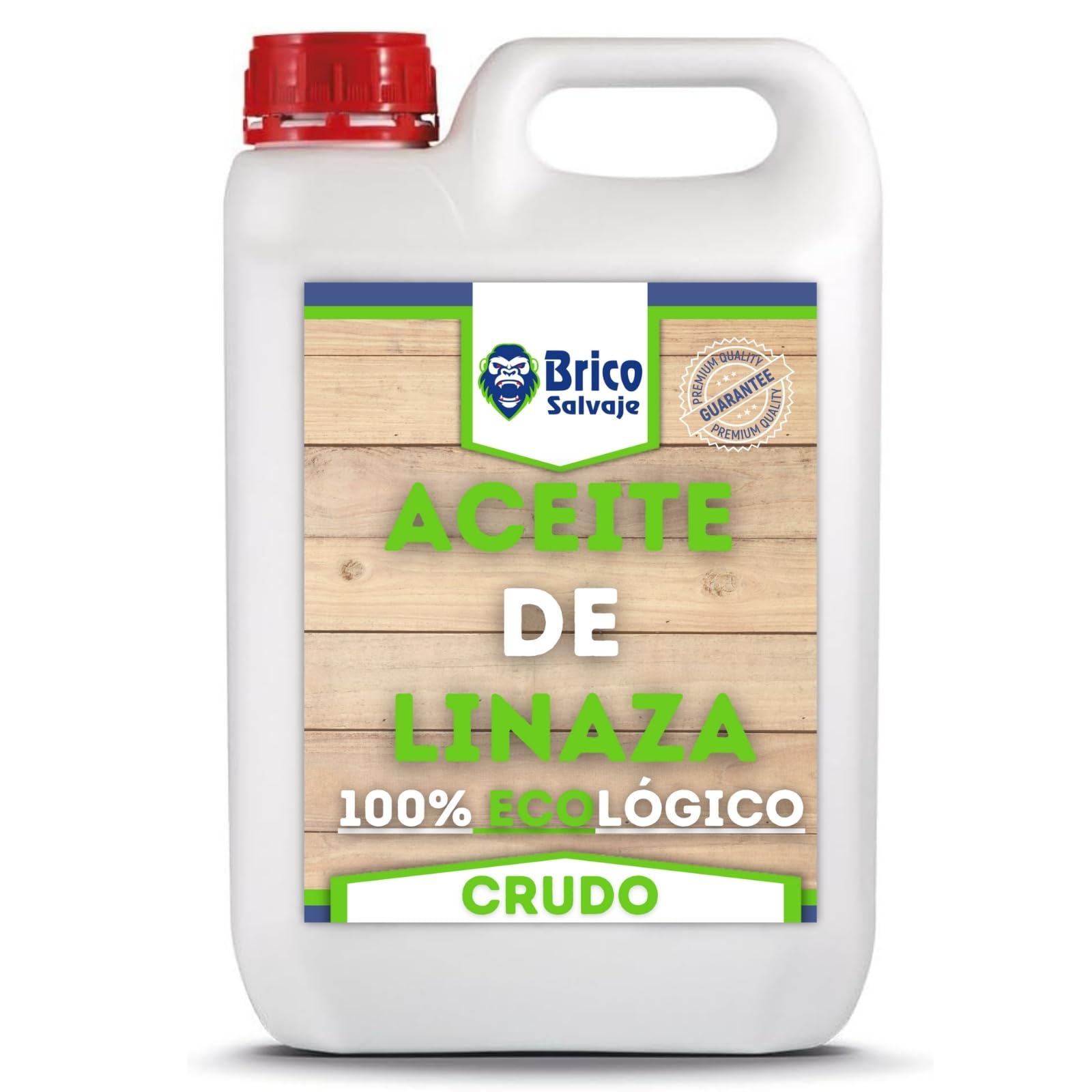 Aceite de Linaza CRUDO para la Madera | Ladrillo, Terrazo, Teja | Nutrición | Ecológico (1 Litro)