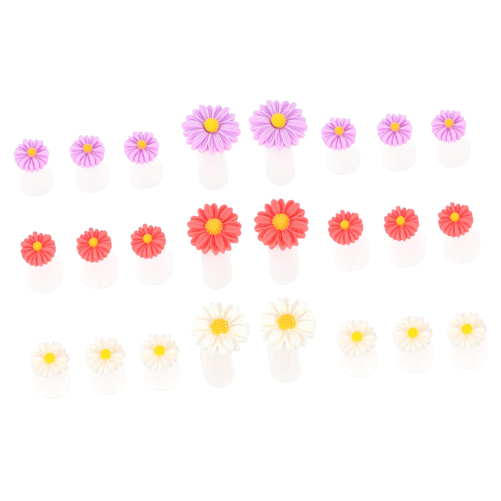 AUTSUPPL for Pedicure 24pcs Silicone Toe Separators Toe Separaters Toe Separators for Bunions Nail Art Toe Separator Set