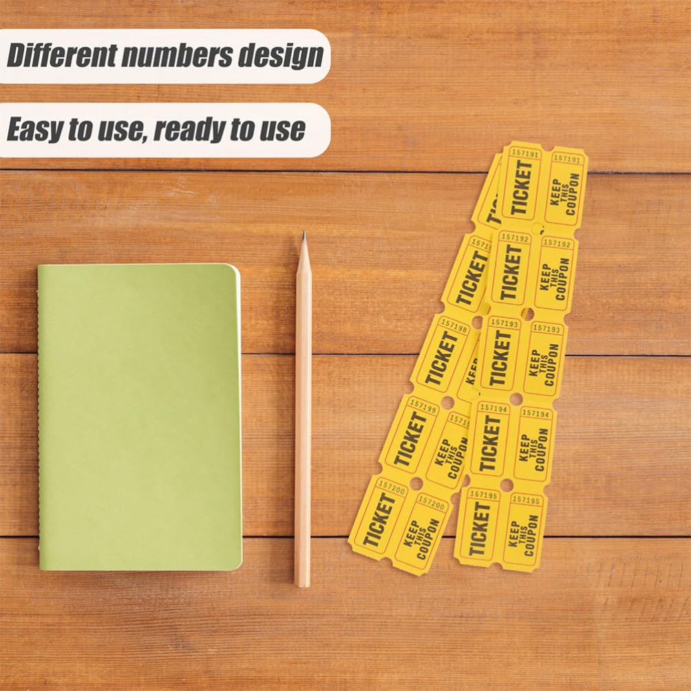 Amazon | Alipis 200個抽選券 イベント用 紙製チケット カーニバルや