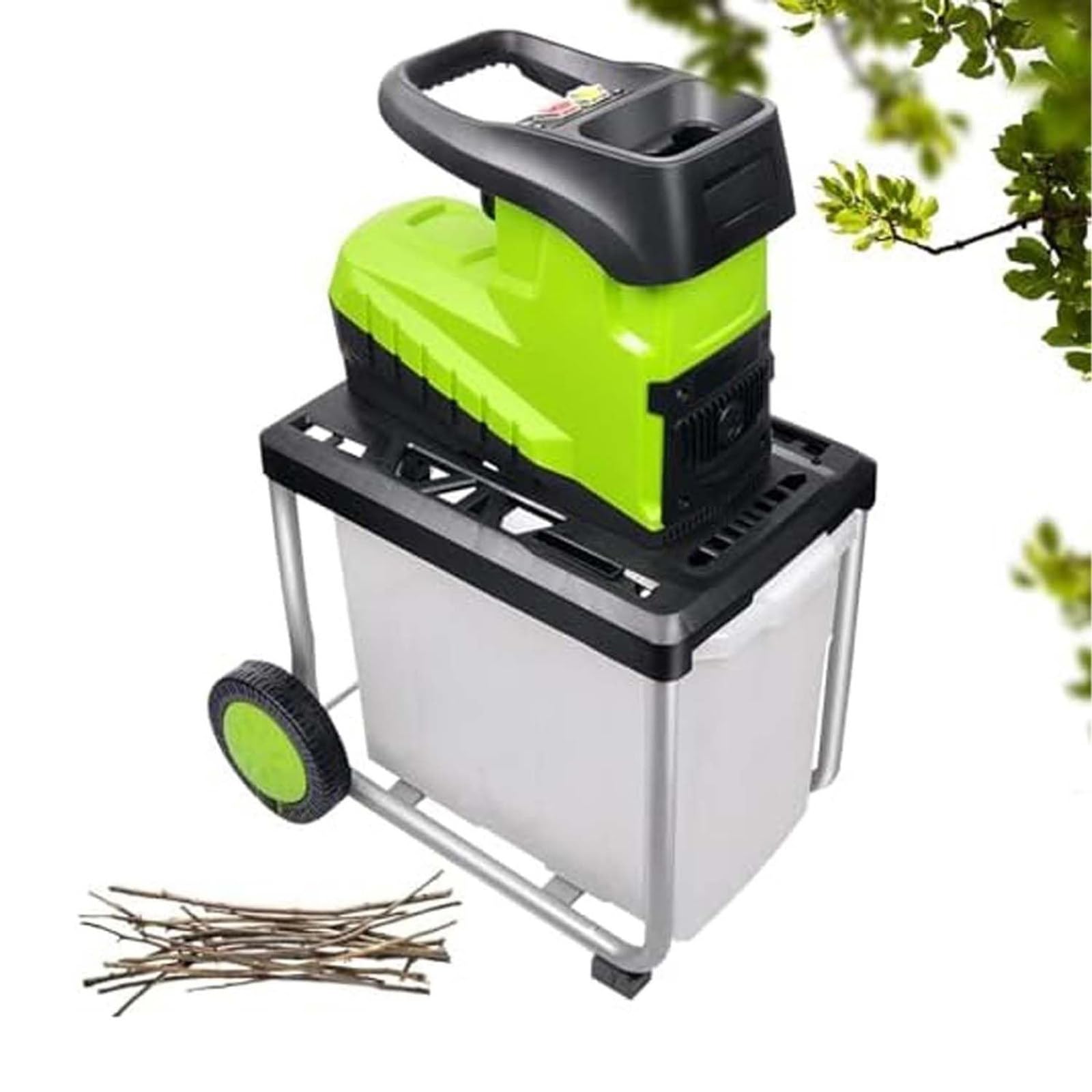 Trituradora Eléctrica Ramas 2800 W Con Diámetro De Trituración 45 Mm