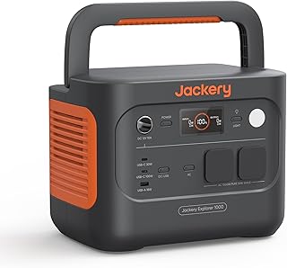 Station Électrique Portable Jackery Explorer 1000 v2, 1070Wh Batterie LiFePO4, 1500W Sortie, 6 Ports CA/CC USB-C/A, Charge Rapide 1H, Générateur Solaire pour Plein Air, Camping, Urgence (2024 Nouveau)