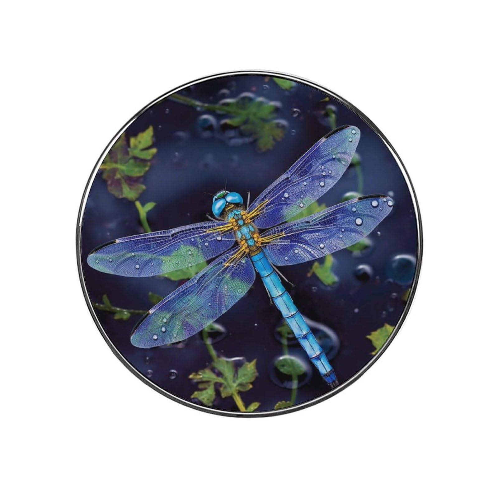 Fridge Magnets Waterproof Small Strong Magnets for Fridge Blue Dragonfly Refrigerator Magnets Kitchen Accessories Cute Decorative Magnets for Whiteboard Locker Office Home Decor