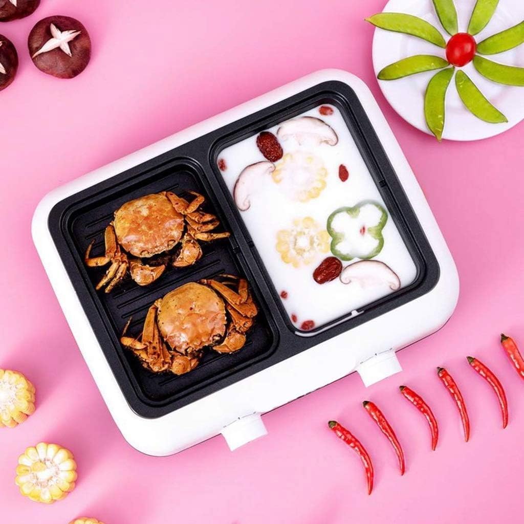 Mini Hot Pot Electric Baking Boiler Multifunctional Household Frying Pan Roasting And Cooking Integrated Dual-purpose