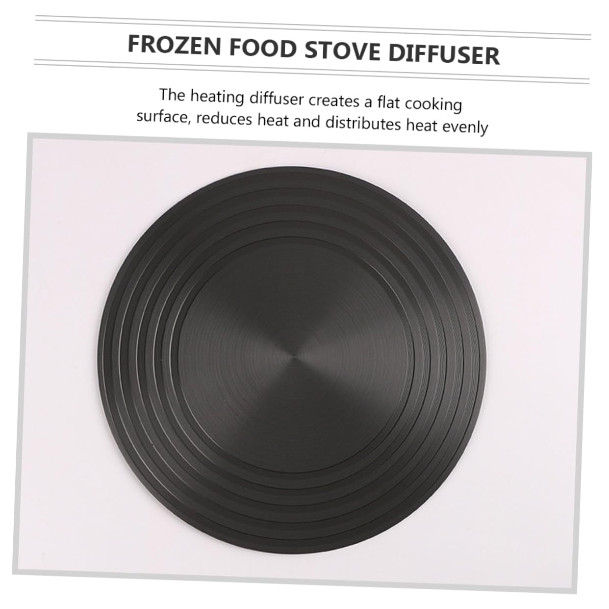 Zerodeko Difusor de Calor de Estufa de Gas Redondo 28cm de Aluminio | Bandeja de Descongelación Rápida, Accesorio de Cocina para Distribución Térmica y Protección contra Quemado