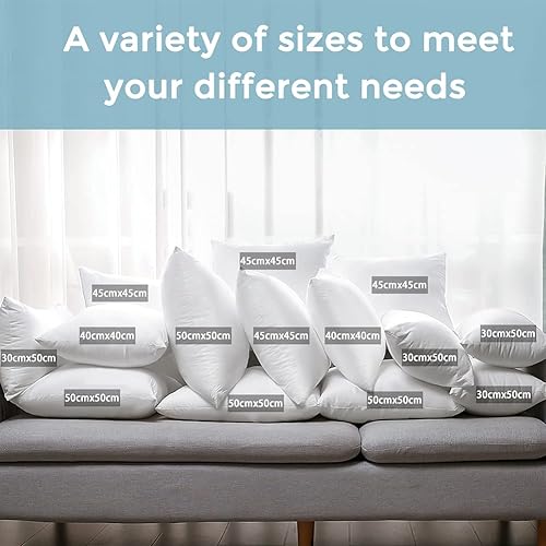 Miniatura 7 de Artscope Juego de 2 almohadas impermeables para exteriores, juego de 2, cojín decorativo cuadrado de alta calidad, suave para muebles de patio,
