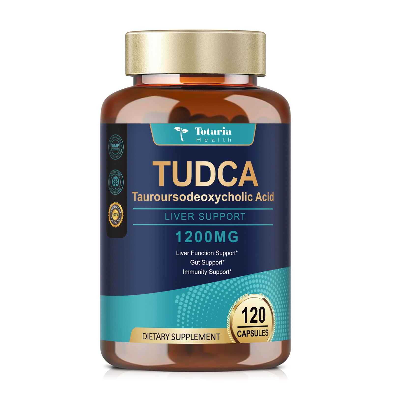 Totaria TUDCA Bile Salts 1200mg (Tauroursodeoxycholic Acid), 120 Capsules, Ultra Strength Pure TUDCA Liver Supplements, Liver and Gallbladder Cleanse & Repair, Vegan — Amazon image 11