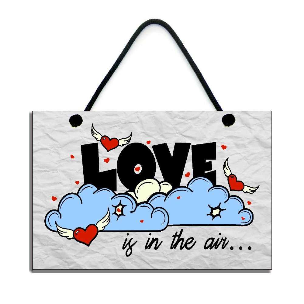 Love Is In The Air Fun Handmade Wooden Home Sign/Plaque 468