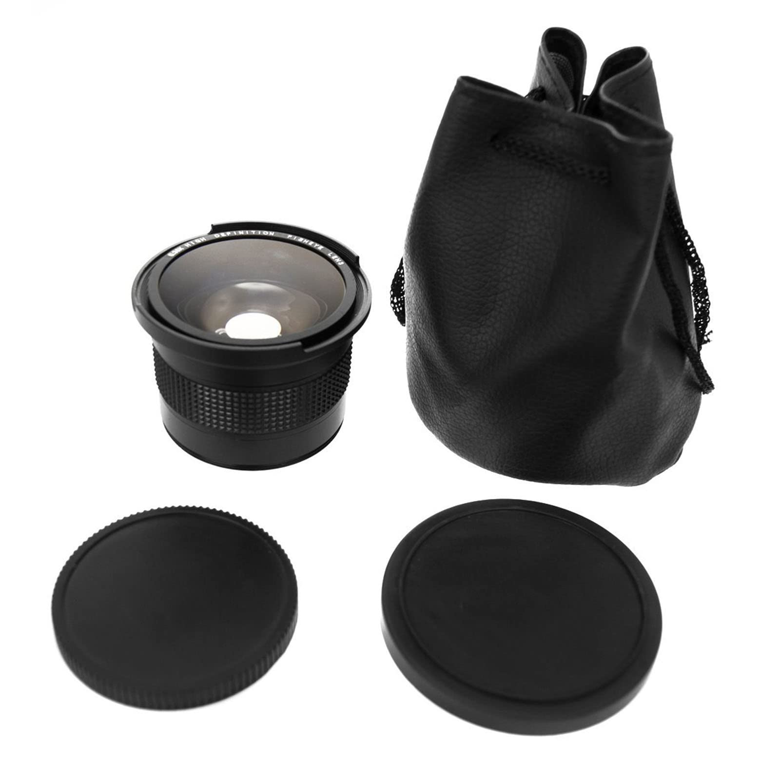 Obiettivo grandangolare 0,35x 52mm con obiettivo parziale professionale per fotocamera per farfalle e fiori