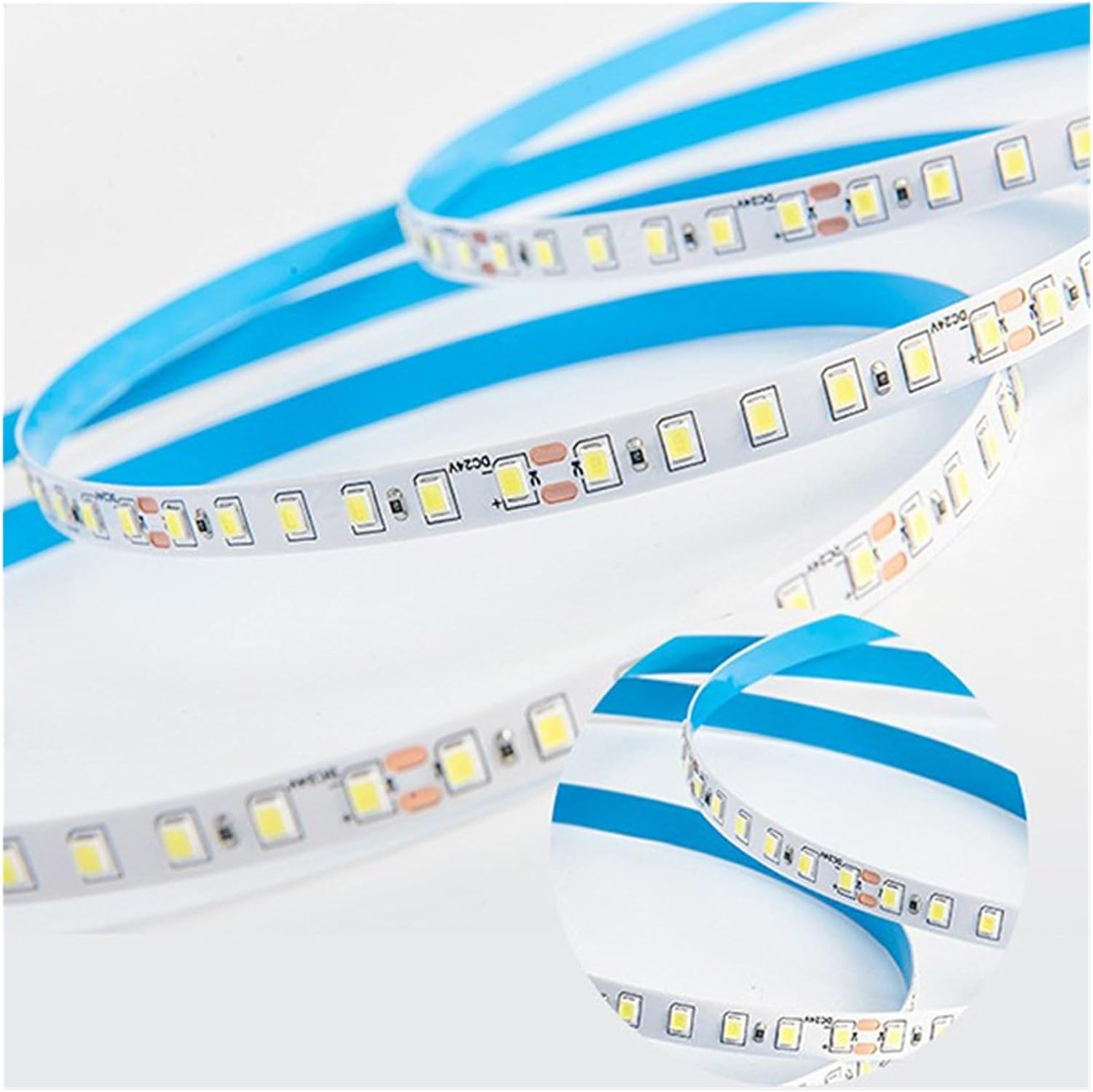 10 Meters Light Strip led Strip self-Adhesive 24V Low Voltage Bare Board high Brightness led Light Strip 2835 Soft Light Home (Color : 24V 2835 120 lamp 8mm, Size : 3000K)