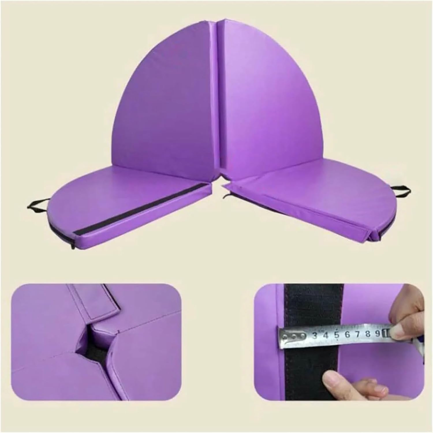 Folding Pole Dance Mat Gymnastics Lightweight Convenient Workout Mat Yoga Pad for Pilates Workout Studio