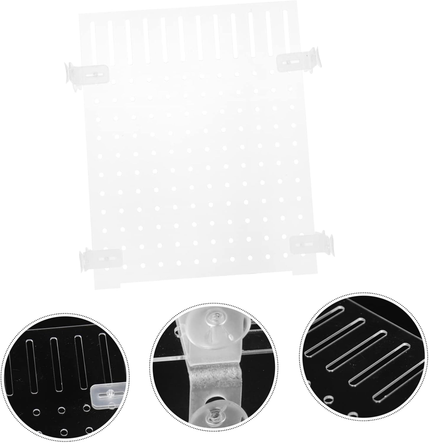 BESTonZON Acrylic Aquarium Divider Board with Suction Cup Durable Fish Tank Isolation Panel for Mixed Breeding Easy to Assemble Aquarium Supply for Pet Owners