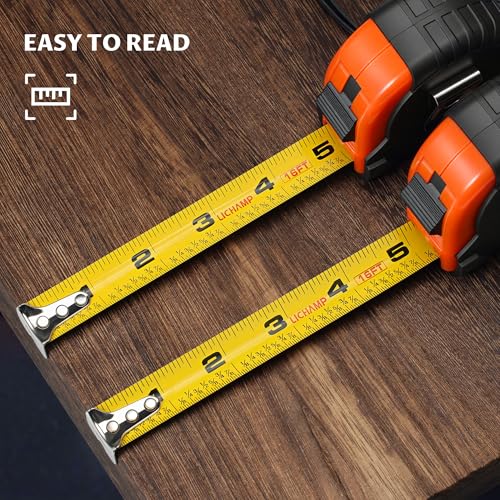 LICHAMP Tape Measure 16 ft, 6 Pack Bulk Easy Read Measuring Tape Retractable with Fractions 1/8, Measurement Tapes 16-Foot by 3/4-Inch - Image 5
