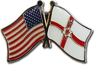 AES USA American & Northern Ireland Country Flag Bike Hat Cap lapel Pin