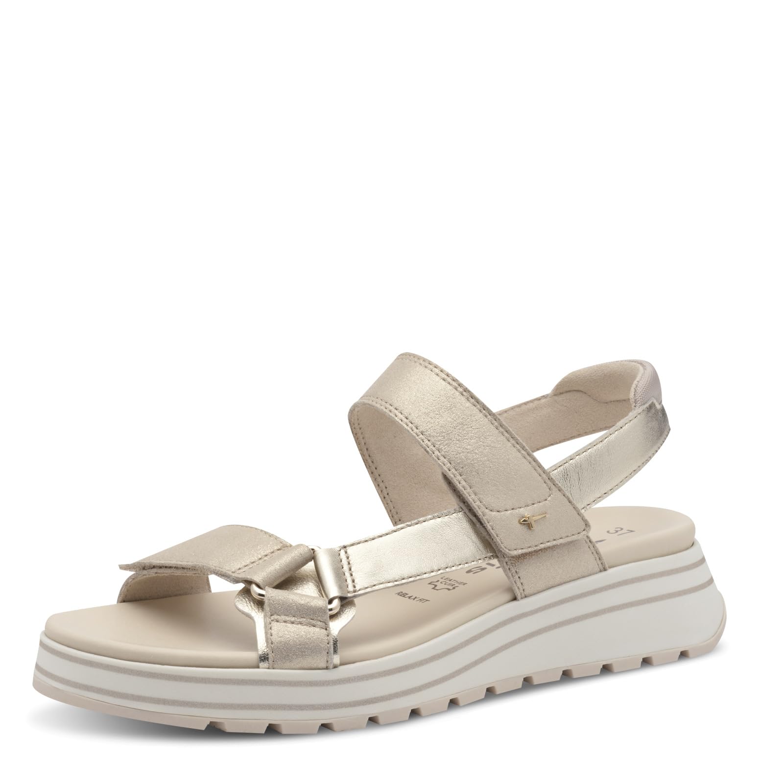 Tamaris Damskie sandały, damskie sandały, wymienna wkładka, Comfort Lining