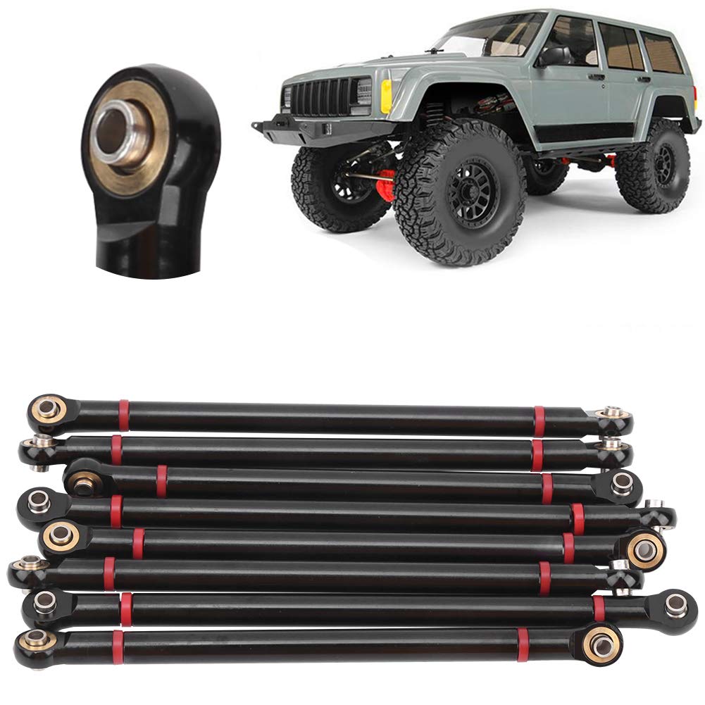 keyren Varilla de enlace de oruga, fácil de instalar y operar, simulación de alta tamaño pequeño y ligero 1/10, para Axial SCX10 313 mm distancia de eje (negro)