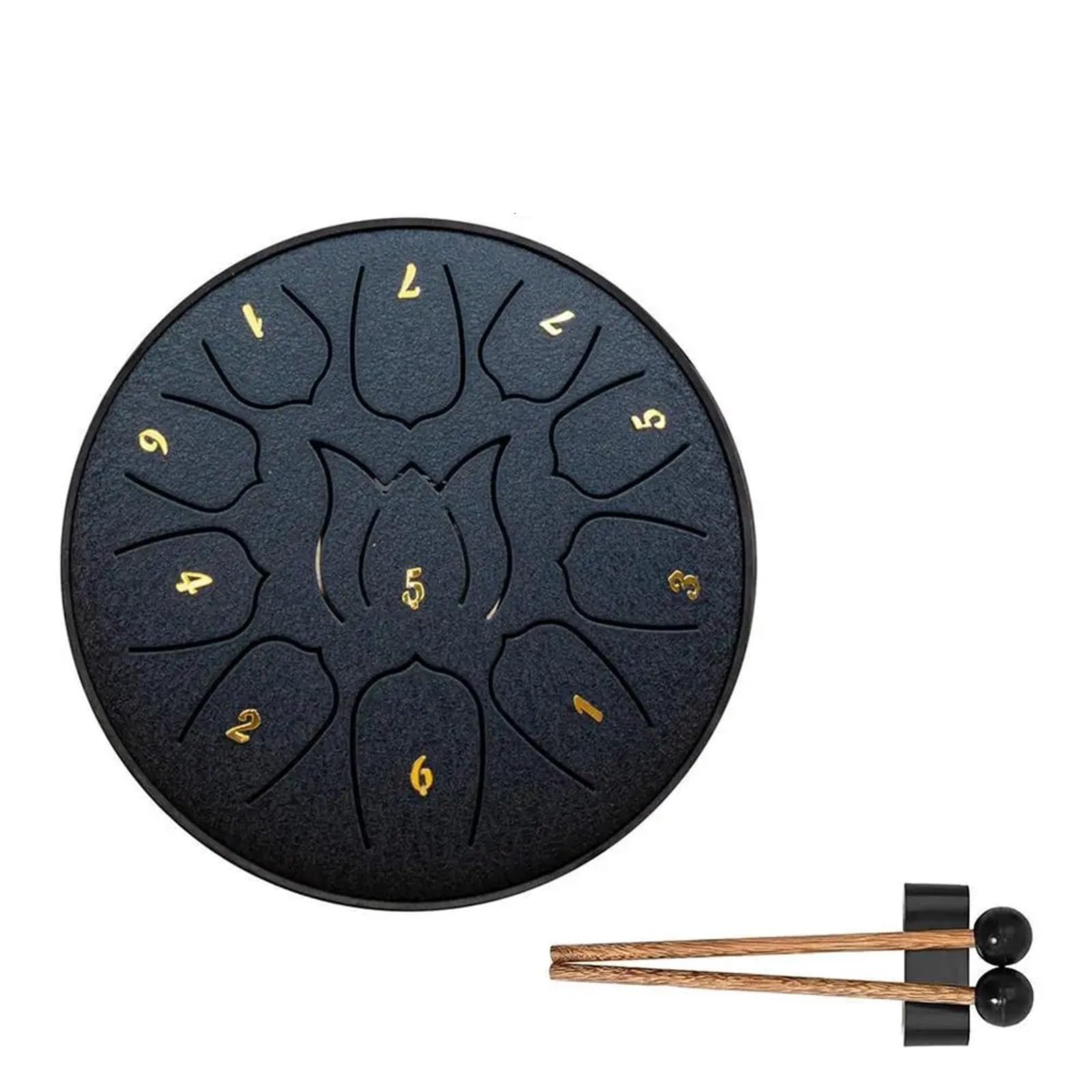 Rain Drum Tambour à Langue en Acier de 6 Pouces et 11 Tons for extérieur, Tambour à Main avec Sac de Rangement, Yoga, méditation(Color 9)