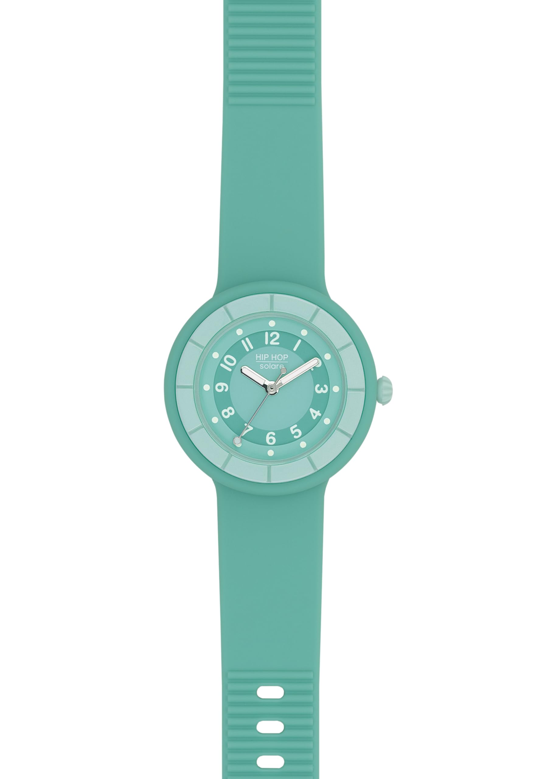 HIP HOP, Collezione Hero.Dot, Orologio Donna, Movimento Solare, Autonomia fino a 4 Mesi, Cinturino in Silicone Naturale, Cassa 33 mm, Lunghezza Regolabile fino a 19cm, Pratica Chiusura .DOT