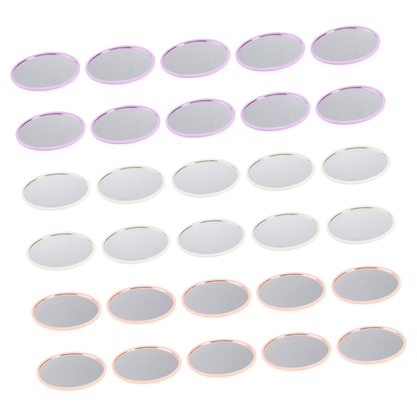 Miroirs de maquillage compacts ronds VALICLUD en lot de 30 pièces pour femmes en voyage