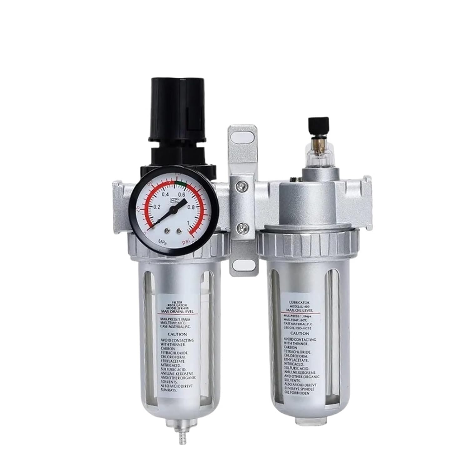 Air Filter Pressure reducing Valve Oil-Water Separator Drain Valve Compressor Pneumatic Parts SFC400 1/2 SFC300 3/8 SFC200 1/4(SFC-400,5 Sets)