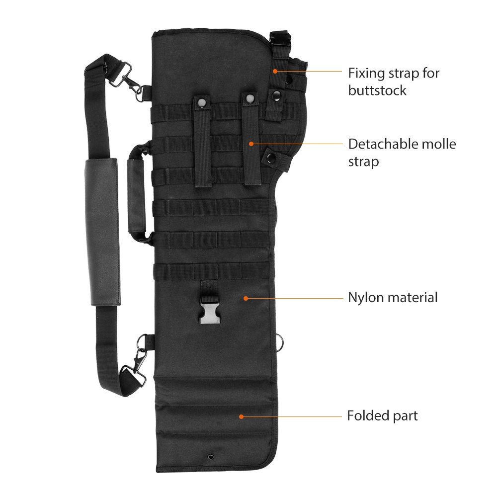 AIRSOFTPEAK Tactical Pistol Breacher's Shotgun Scabbard Holster Molle