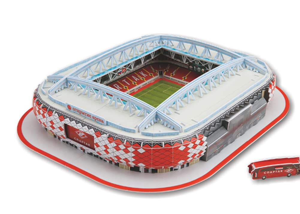 Spartak Stadium 3D Stereo Puzzle, Architectural Model DIY Accessories Puzzle Toys Men's Gift