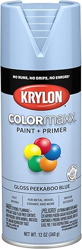 Vista 340 de Krylon - Pintura y primer en aerosol COLORmaxx K05511007, 12 onzas, rojo cereza brillante Cherry Red