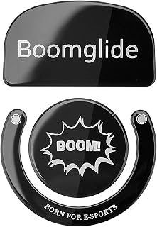 Mouse Feet Glass Mouse Skates - Gain Speed, Precision, Control and Playing Comfort, Mouse Pads for Logitech G Pro X Wireless Gaming Mouse Feet Replacement (Black)