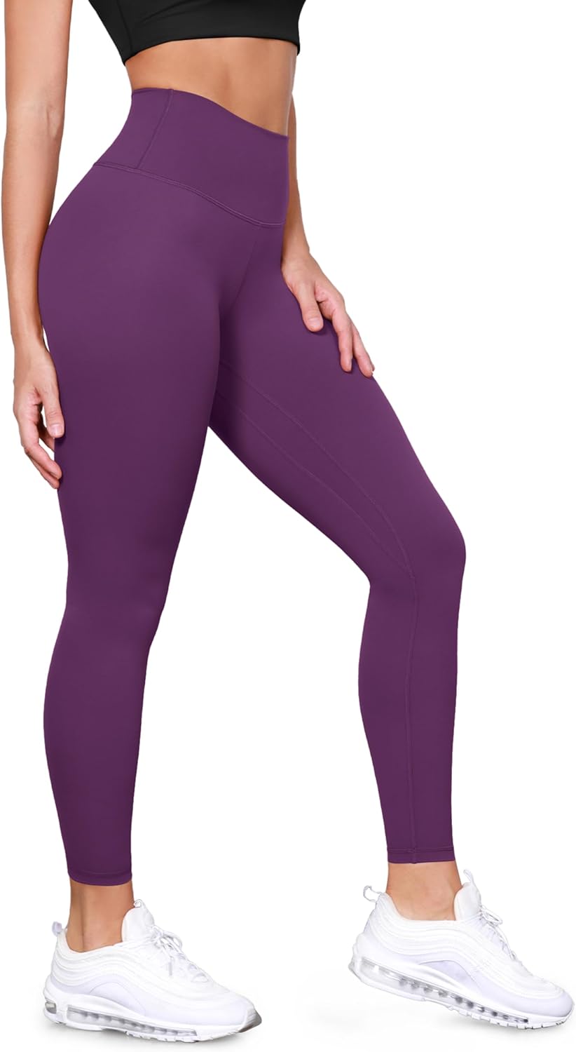 ODODOS Tummy Control Compression Leggings for Women, 25" / 28" High Waist Workout Running Yoga Pants