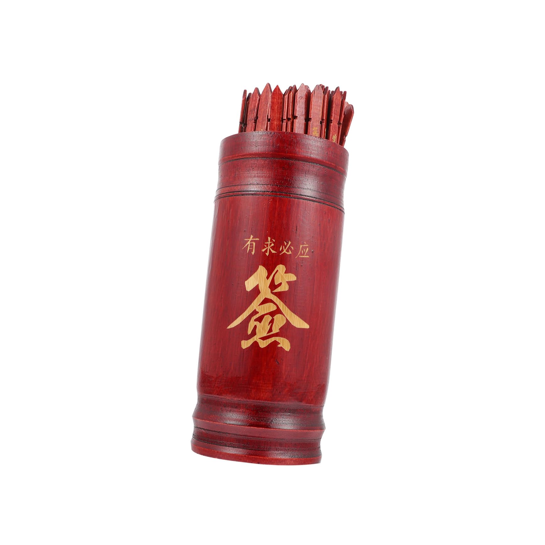 FRCOLOR Secchiello per utilizzo di predizione Buddista in Legno e Carta Bastoncini – Set Completo per Meditazione Reiki e Pratiche Spirituali a Casa o Luogo di Design Divertente e Leggero