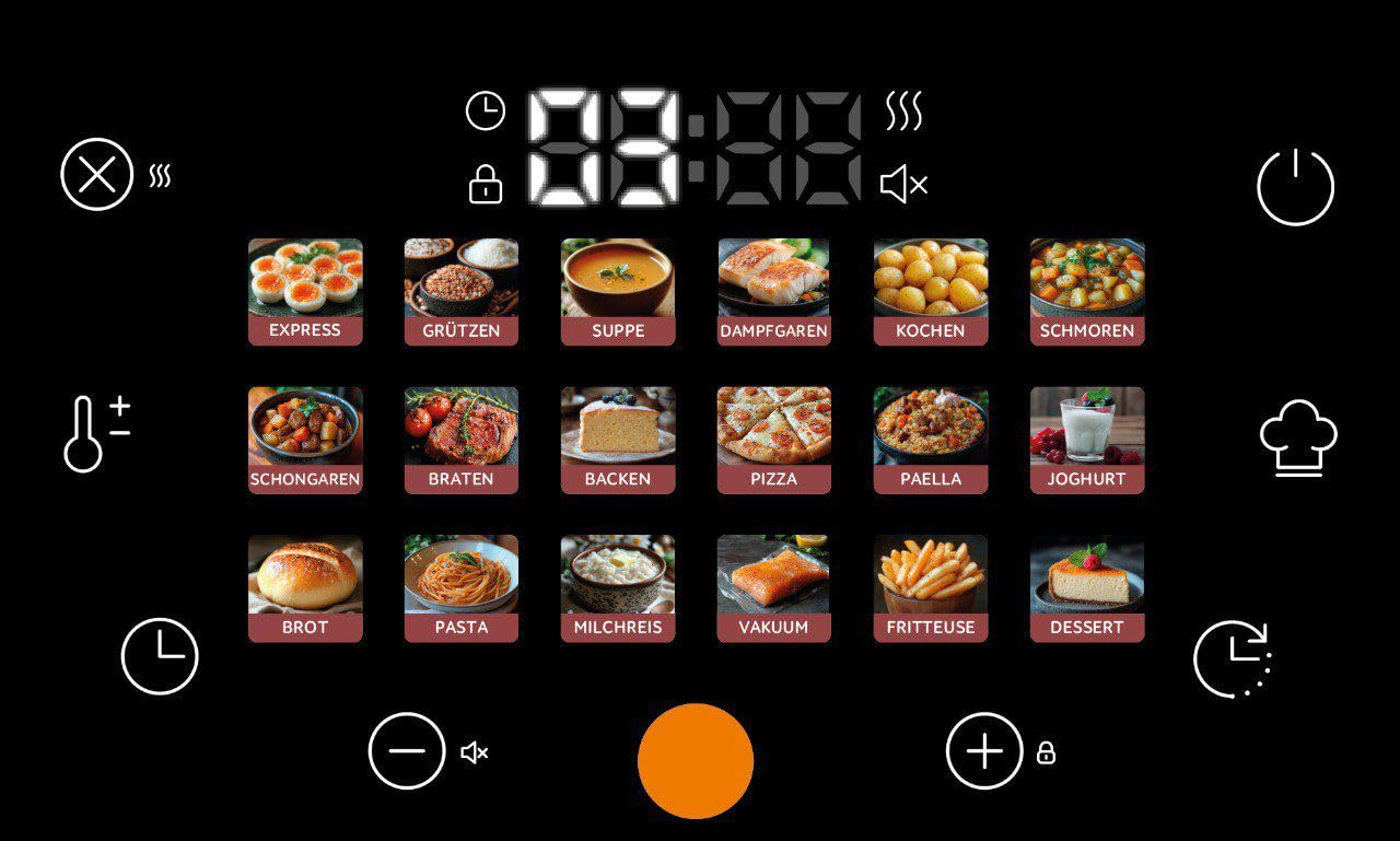 Multikocher RED COLORSENSE MC200 DE (Deutsch) 5L 10-in-1 Multifunktionskocher, Slow Cooker, Reiskocher & Dampfgarer, Digitales Display, Antihaftbeschichtung