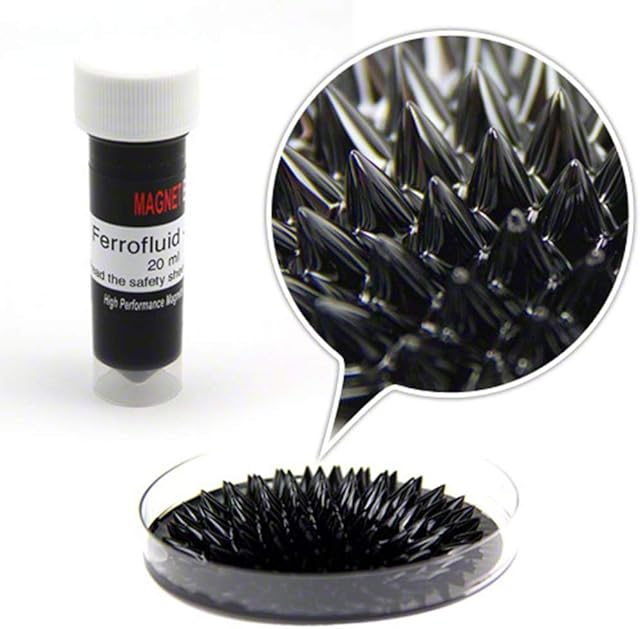 first4magnets EFH1 Ferrofluid 20ml with 90mm Petri Dish & Pipette for Science, Education, Experiments, Students, and Teachers