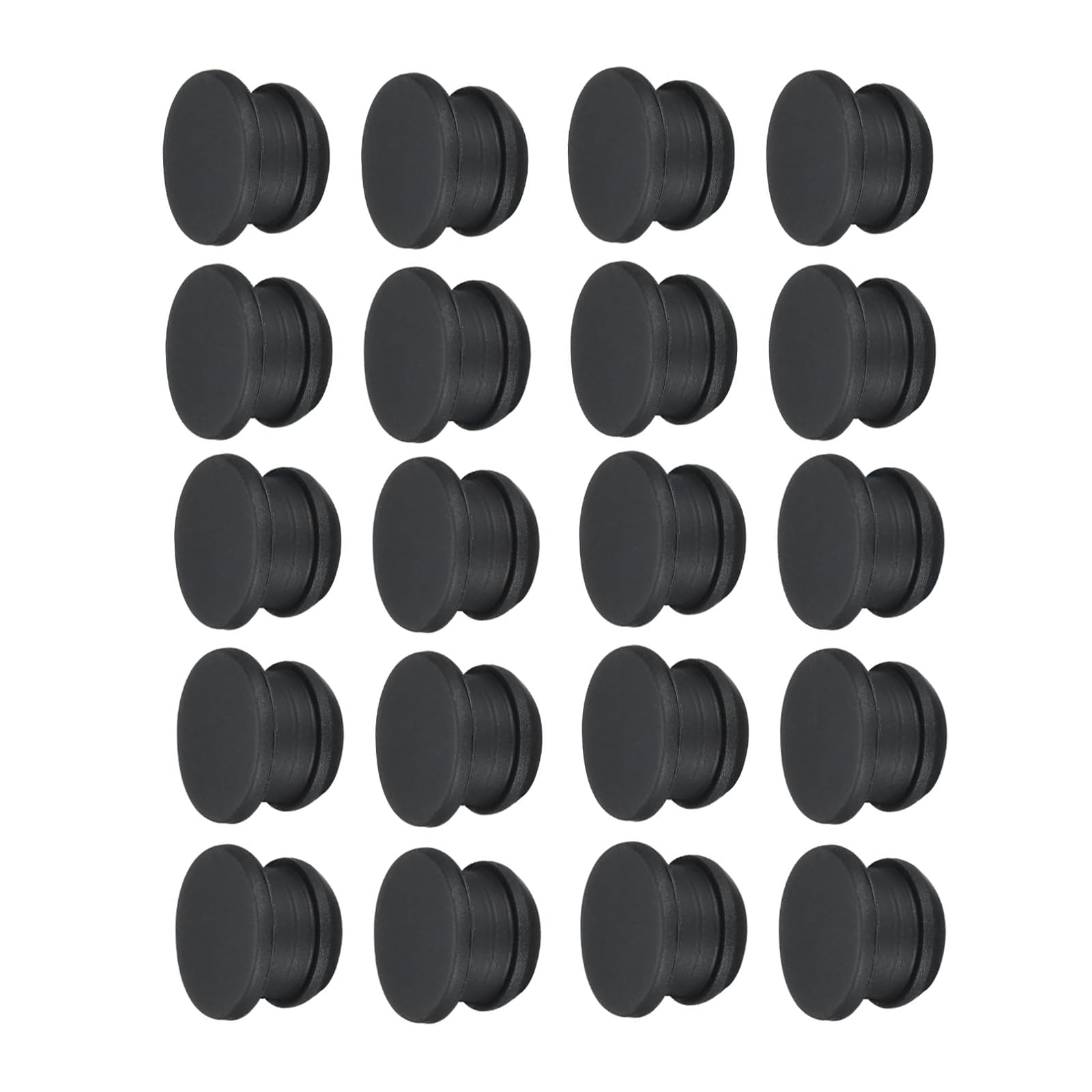 ROWORKX 12mm Silicone Snap-In Hole Plugs, 30PCS Rubber Blanking Plugs