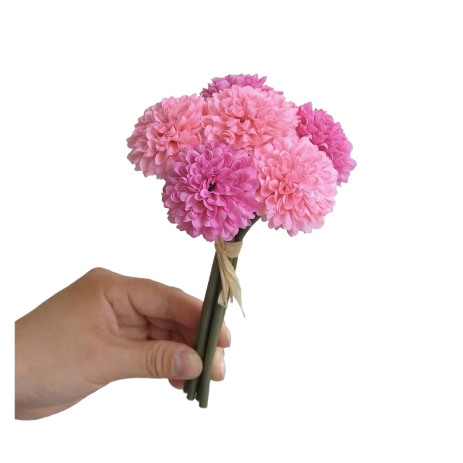 HamPaesk 6pcs Simulation Flower Artificial Auditorium Decoration(Pink rose red)